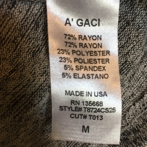 A’ GACI Super Cute & Soft Crop Top Size Medium - Picture 4 of 4